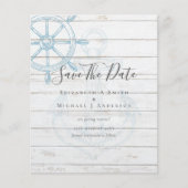 BUDGET Nauwe FOTO Save Dates Zee Beach Ocean (Voorkant)