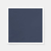 BUDGET Navy Blau Monochroom TROUWEN Servet (Voorkant)