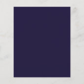 Budget Navy Blue Damask Arch Wedding Uitnodiging (Achterkant)