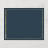 Budget Navy Blue Gold Baptisme Hartelijk dank (Achterkant)