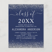 Budget Navy Blue Silver Photo Afstuderen 2023 (Voorkant)