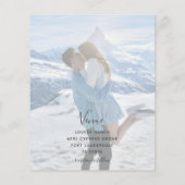 Budget Navy Blue Winter Floral Wedding (Achterkant)