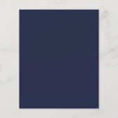 Budget Navy En Huwelijksfeest Avond Uitnodiging (Achterkant)