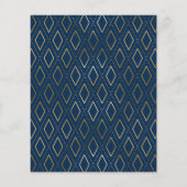 Budget Navy Gold Photo Graduation Invitations (Achterkant)