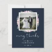 Budget Navy Modern Typography Pink Shades Flowers (Voorkant)