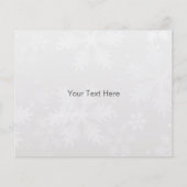 Budget Navy Ornament Snow Scene Holiday Card (Achterkant)