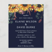 Budget Navy Sunflower Weddenschap (Voorkant)