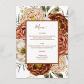 Budget Neutraal Boho Terracotta  Informatiekaartje (Voorkant)