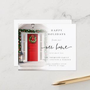 Budget New Home Photo Overlay Kaart met kerstmis