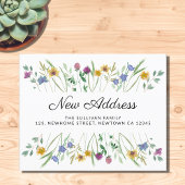 Budget Nieuw adres Wildflower Moving Aankondiging