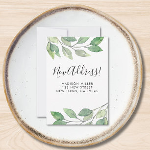 Budget nieuwe adreswijziging bekendmaking mini-Kaa Notitiekaartje