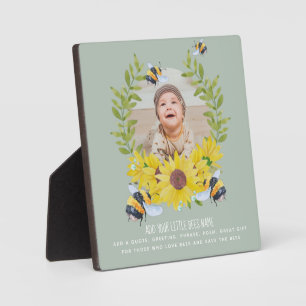 BUDGET Nieuwe baby FOTO Cadeaus Zonnebloemen Bijen Fotoplaat