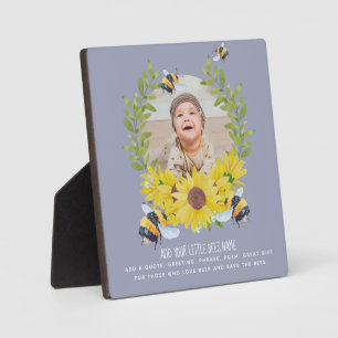BUDGET Nieuwe baby FOTOCadeaus Zonnebloemen Bijen Fotoplaat