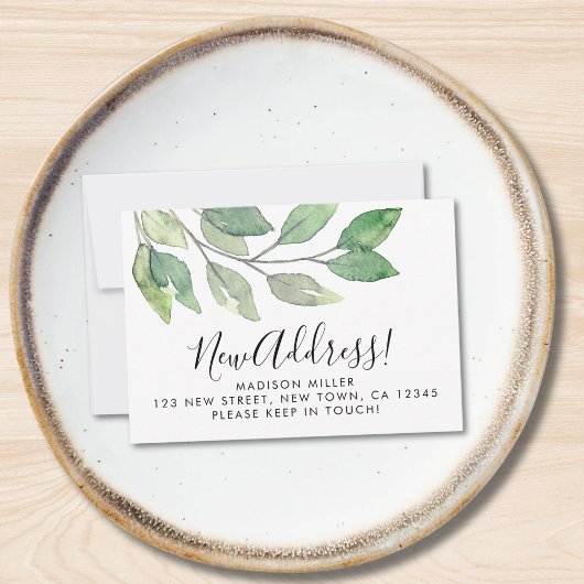 Budget nieuwe Kaart Aankondiging van adreswijzigin