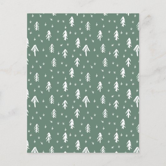 Budget Noël Christian Trois photo carte moderne (Dos)