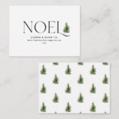 budget Noel entreprise moderne Noël Carte de vacan (Devant / Derrière)