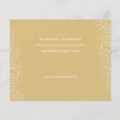 Budget Noël Ornement Cartes de voeux d'affaires (Dos)