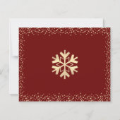 Budget Noël Photo Paix Amour Joie Carte Dorée (Dos)