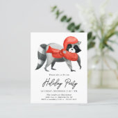 Budget Noël Raccoon Fête Flyer (Debout devant)