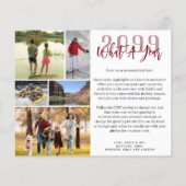 Budget Noël Une Année Inoubliable Carte Photo 16 (Dos)