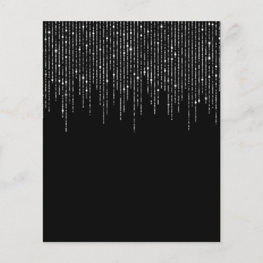 Budget noir | Flyer Mariage Élégant (Dos)