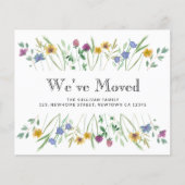 Budget Nous avons déménagé la carte de Faire-part (Devant)