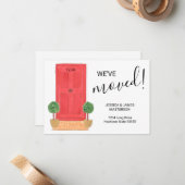 Budget Nous avons déplacé la carte Faire-part de p (Devant/Arrière en situation)