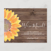 Budget Nous avons déplacé la carte Faire-part de t (Devant)