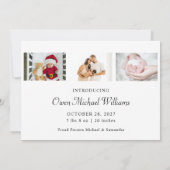 Budget Nouveau bébé photo amusant carte de Noël (Dos)