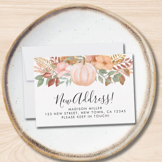 Budget Nouveau Citrouille d'adresse Faire-part de 