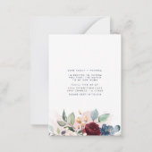 Budget Nouvelle adresse Floral Moving Faire-part (Dos)