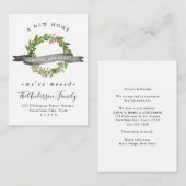 Budget Nouvelle adresse résidentielle Carte de dém (Devant / Derrière)