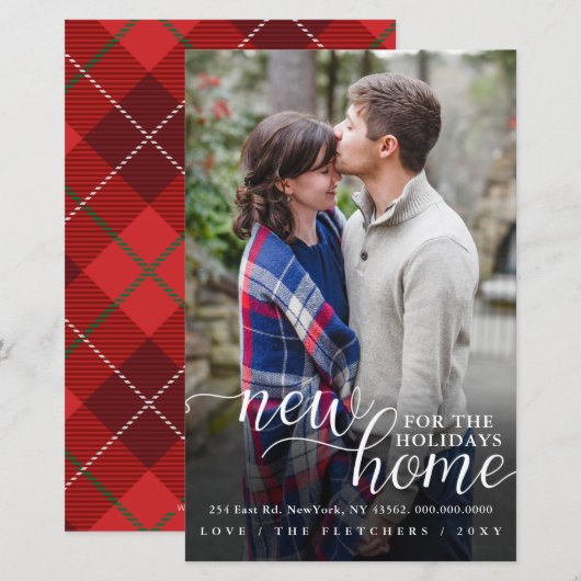 Budget Nouvelle Photo Maison Moving Carte de vacan (Devant / Derrière)