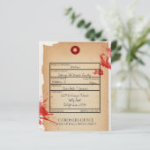 BUDGET Novelty Halloween Toe Label Coroner Kantoor (Staand voorkant)