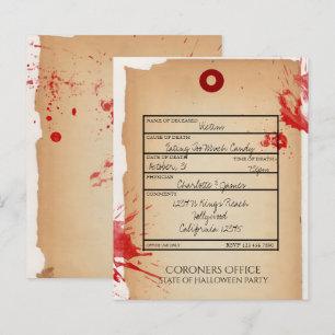 BUDGET Novelty Halloween Toe Label Coroner Kantoor