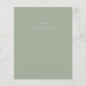 BUDGET Nuestra Boda Invitacion - Blush roze rozen (Achterkant)