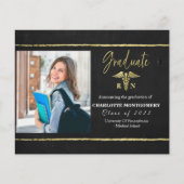 Budget Nurse Caduceus Afstuderen Aankondiging (Voorkant)