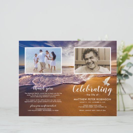 Budget Ocean Dove Programme funéraire (Debout devant)