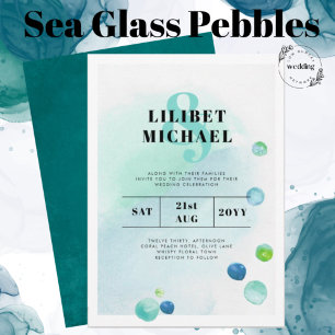 BUDGET Ocean Sea Glass Ombre Turquoise Blauwe Trou