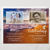 Budget Oceenduif-rouwkaart (Voorkant / Achterkant)