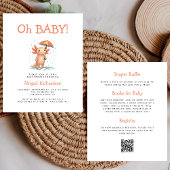 Budget Oh Baby Cute Axolotl QR Code Baby Shower