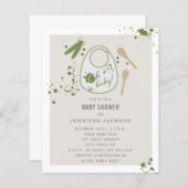 Budget Oh Baby Peas Baby shower (Voorkant / Achterkant)