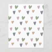 Budget Oh Baby shower Boho Rainbow Dank u (Achterkant)