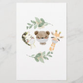 Budget Oh Baby shower Woodland Eucalyptus (Achterkant)