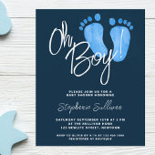 Budget Oh Boy Baby shower Invitation