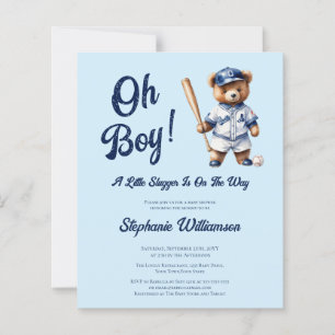Budget Oh Boy Baseball Baby shower Schattige Beer