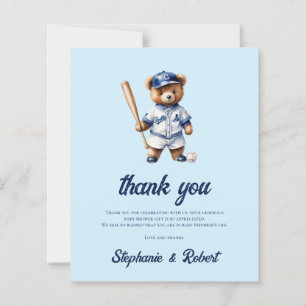 Budget Oh Boy Honkbal Baby Shower Bedankt