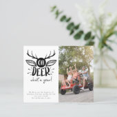 Budget Oh Deer Quelle année photo Carte de vacance (Debout devant)