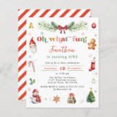 Budget Oh What Fun 1st Christmas Kleurrijke Verjaa (Voorkant / Achterkant)