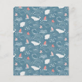 Budget Onder Het Zee Oceaan Baby shower Mama Pa (Achterkant)